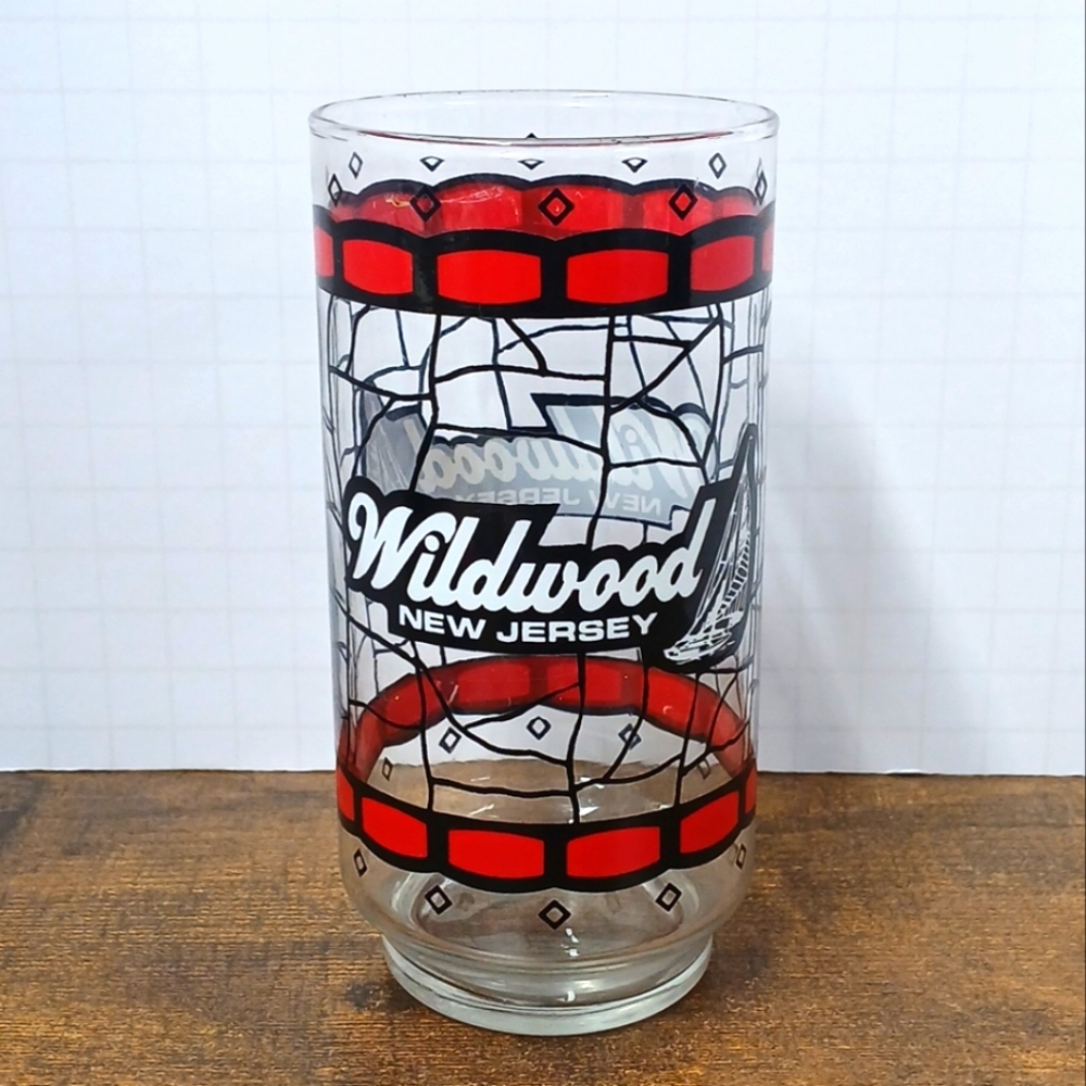 Vintage Wildwood New Jersey Drinking Glass